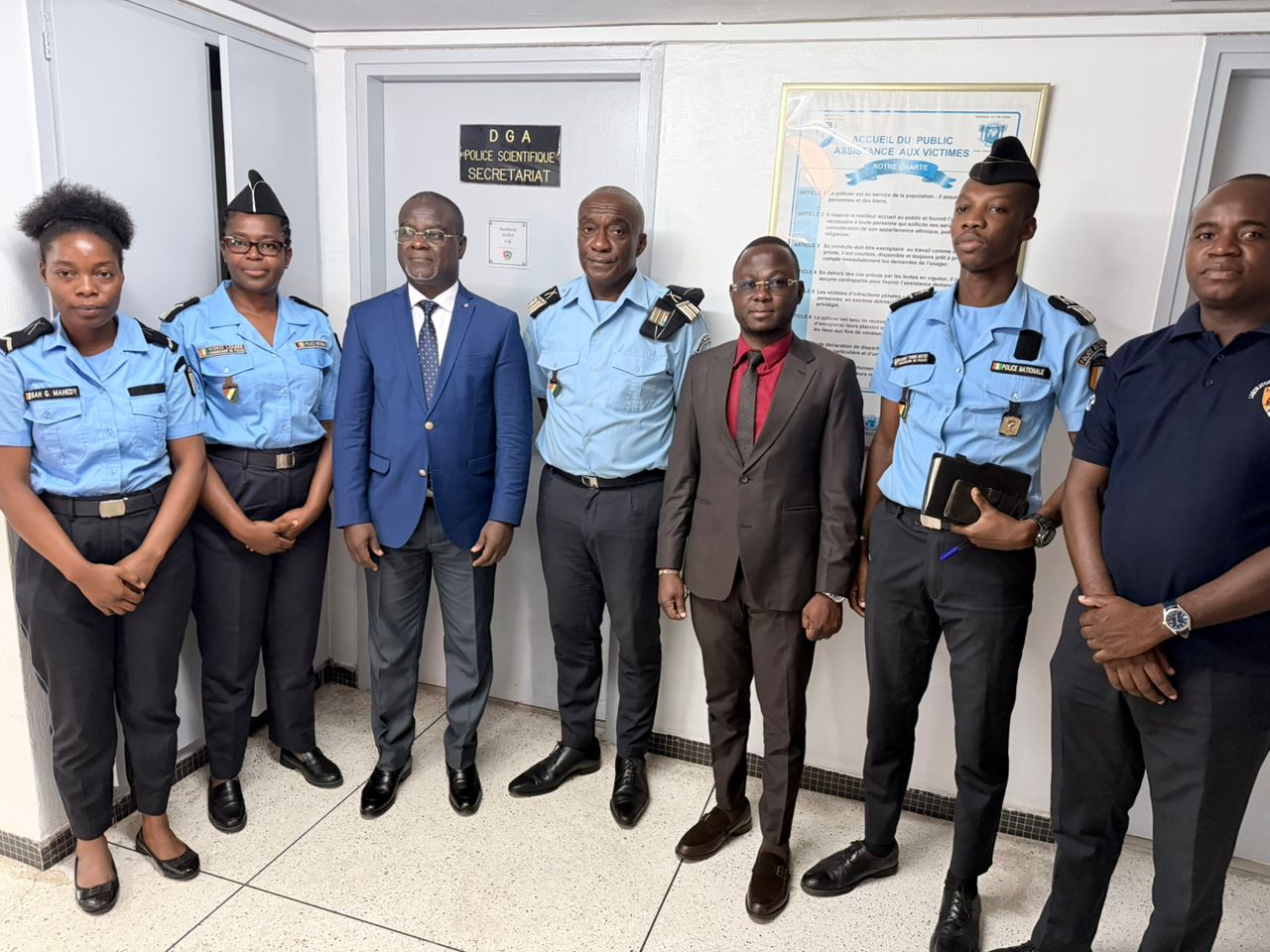 Rencontre stratégique entre le Président SEM Moussoh Ambroise et la Direction de la Police Scientifique